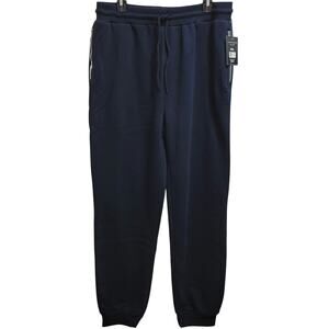 Blue Ice Women Loose Fit Joggers Sweat Pants Size US 2XL Navy Blue JMFP-620NVY